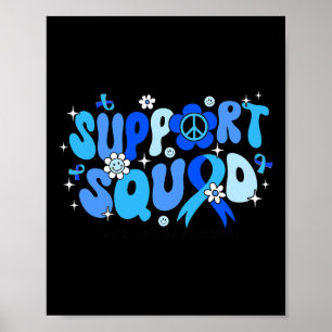 Unterstützung des Squad Blue Ribbon Hydrocephalus Poster