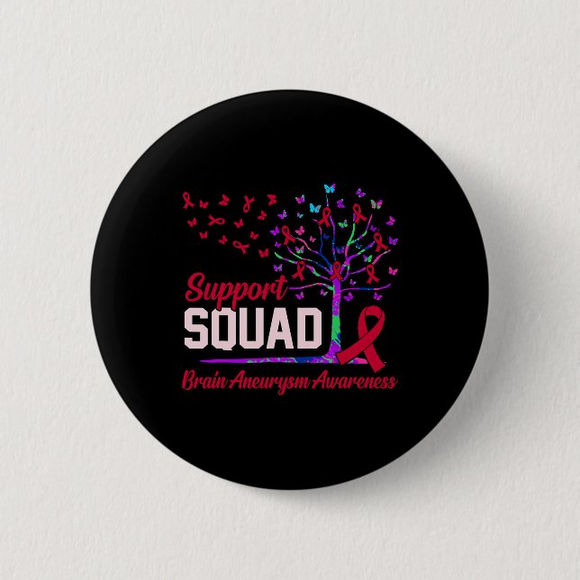 Unterstützung des Squad Brain Aneurysm Aufklärung  Button (Vorderseite)