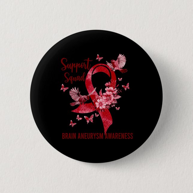 Unterstützung des Squad Brain Aneurysm-Bewusstsein Button (Vorderseite)