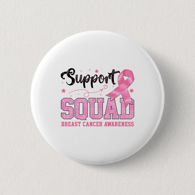 Unterstützung des Squad Breast Cancer Awareness Co Button (Vorderseite)