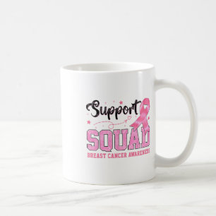 Unterstützung des Squad Breast Cancer Awareness Co Kaffeetasse