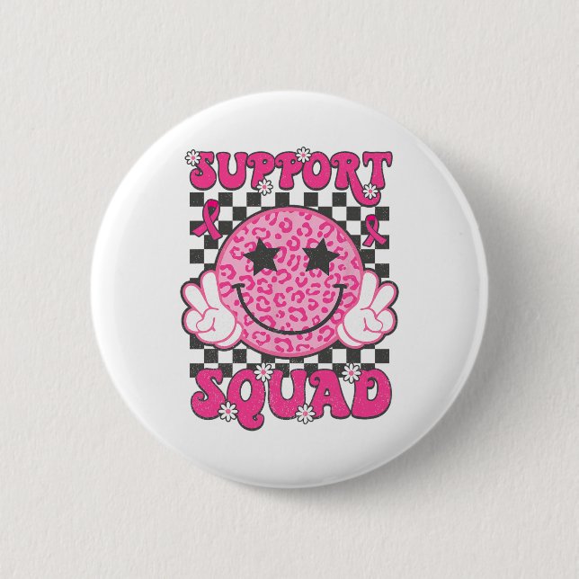 Unterstützung des Squad Breast Cancer Awareness Pi Button (Vorderseite)