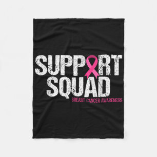 Unterstützung des Squad Breast Cancer Awareness Pi Fleecedecke