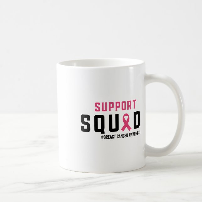 Unterstützung des Squad Breast Cancer Awareness Pi Kaffeetasse (Rechts)