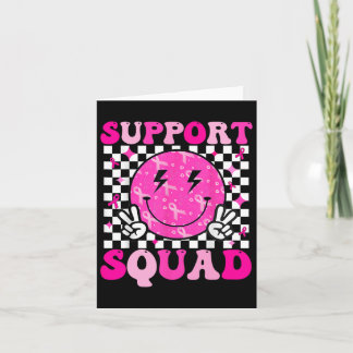 Unterstützung des Squad Breast Cancer Awareness Pi Karte