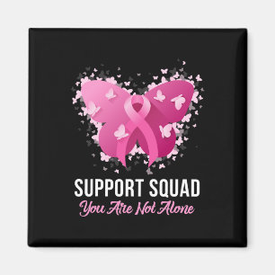 Unterstützung des Squad Breast Cancer Awareness Pi Magnet