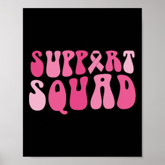 Unterstützung des Squad Breast Cancer Awareness Pi Poster