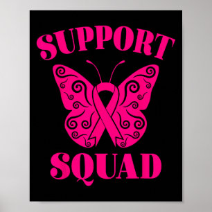 Unterstützung des Squad Breast Cancer Awareness Pi Poster