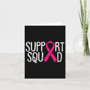 Unterstützung des Squad Breast Cancer Awareness Ri Karte
