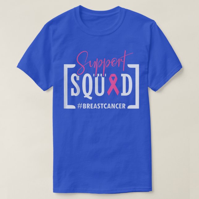 Unterstützung des Squad Brustkrebs-Bewusstseins-Kr T-Shirt (Design vorne)