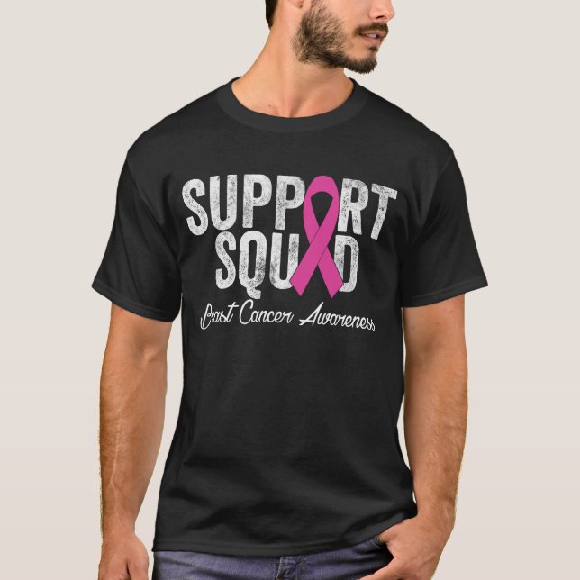 Unterstützung des Squad Brustkrebs-Bewusstseins T-Shirt (Vorderseite)