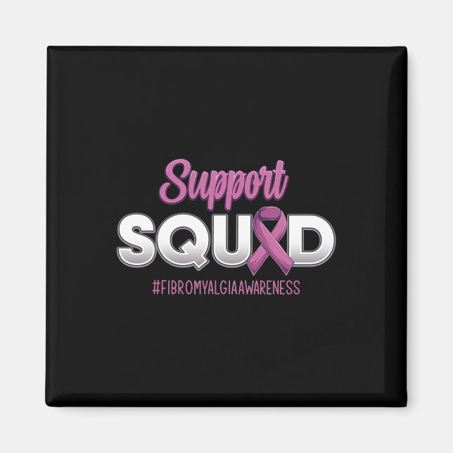 Unterstützung des Squad Fibromyalgie-Bewusstseinsw Magnet (Vorne)