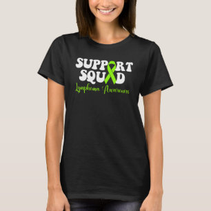 Unterstützung des Squad Lime Green Ribbon Lymphoma T-Shirt