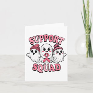 Unterstützung des Squad Niedlich Ghosts Breastkreb Karte