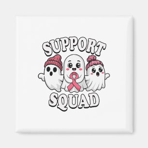 Unterstützung des Squad Niedlich Ghosts Breastkreb Magnet