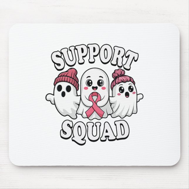 Unterstützung des Squad Niedlich Ghosts Breastkreb Mousepad (Vorne)