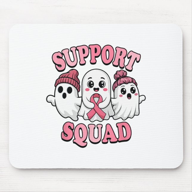 Unterstützung des Squad Niedlich Ghosts Breastkreb Mousepad (Vorne)