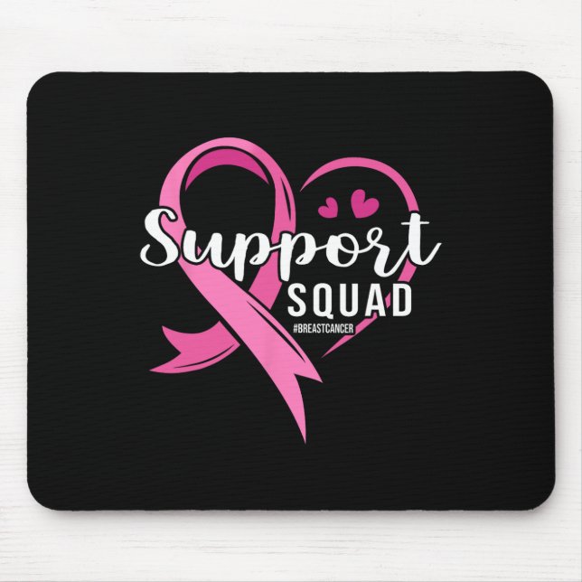 Unterstützung des Squad Niedlich Heart Breast Canc Mousepad (Vorne)