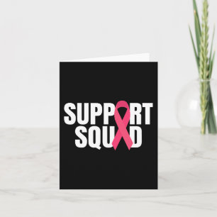 Unterstützung des Squad Pink Ribbon Brustkrebs Bew Karte