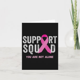 Unterstützung des Squad Pink Ribbon Brustkrebs Bew Karte