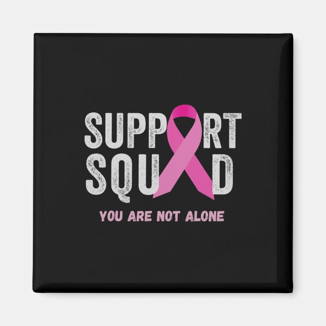 Unterstützung des Squad Pink Ribbon Brustkrebs Bew Magnet (Vorne)