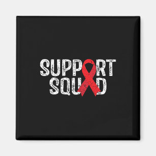 Unterstützung des Squad T-Shirt Blutkrebs-Bewussts Magnet