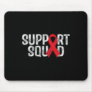 Unterstützung des Squad T-Shirt Blutkrebs-Bewussts Mousepad