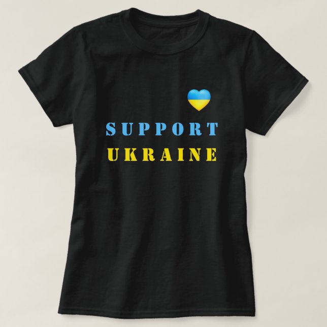 Unterstützung des T - Shirt ♡ der Ukraine (Design vorne)