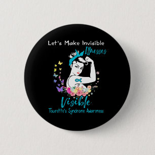 Unterstützung des Tourette-Syndrom-Bewusstseins Button