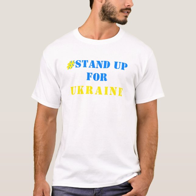 Unterstützung des ukrainischen T - Shirt ukrainisc (Vorderseite)