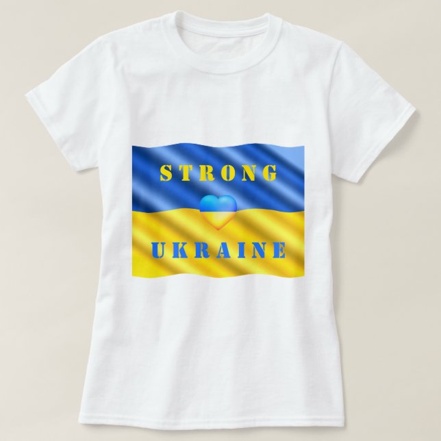 Unterstützung des ukrainischen T - Shirt ukrainisc (Design vorne)