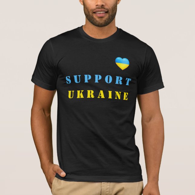 Unterstützung des ukrainischen T - Shirt ukrainisc (Vorderseite)