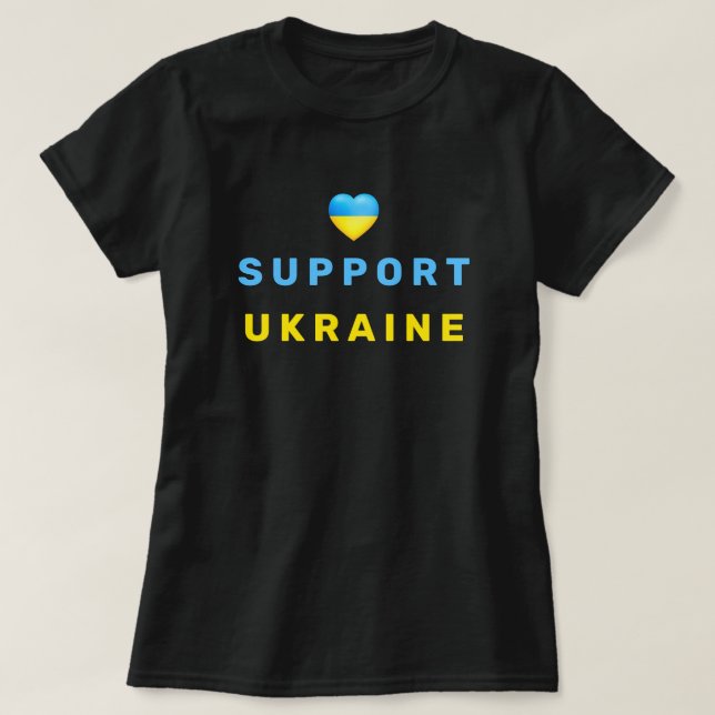 Unterstützung des ukrainischen T - Shirt ukrainisc (Design vorne)