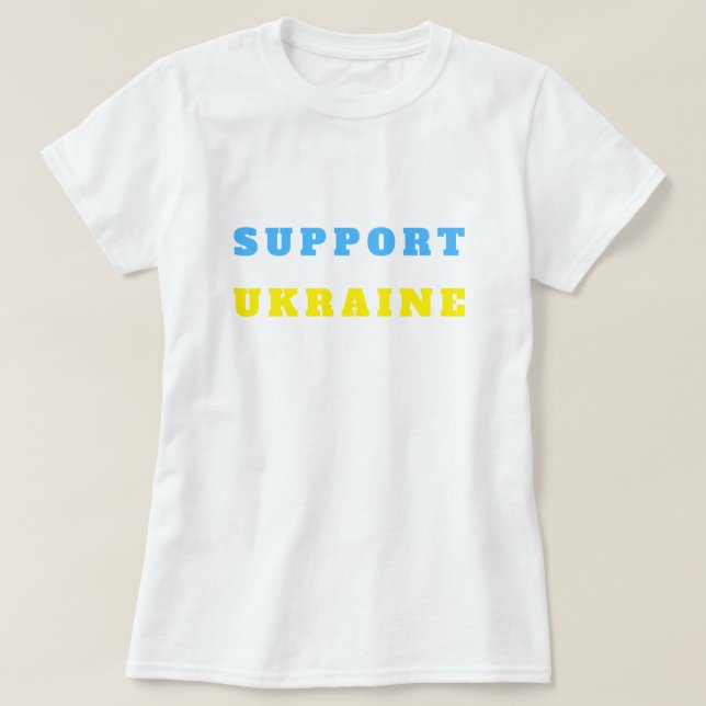 Unterstützung des ukrainischen T - Shirt ukrainisc (Design vorne)