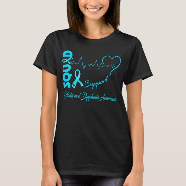 Unterstützung ECTODERMAL DYSPHASIA-BEWUSSTSEIN T-Shirt (Vorderseite)