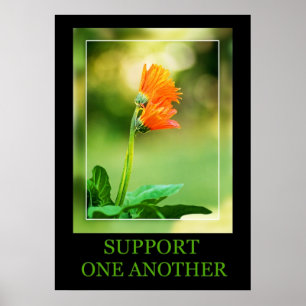 Unterstützung einander poster
