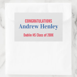 Unterstützung einer einfachen Textabteilung Rechteckiger Aufkleber