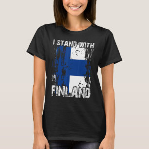 Unterstützung Finnlands für Finnische Flagge T-Shirt
