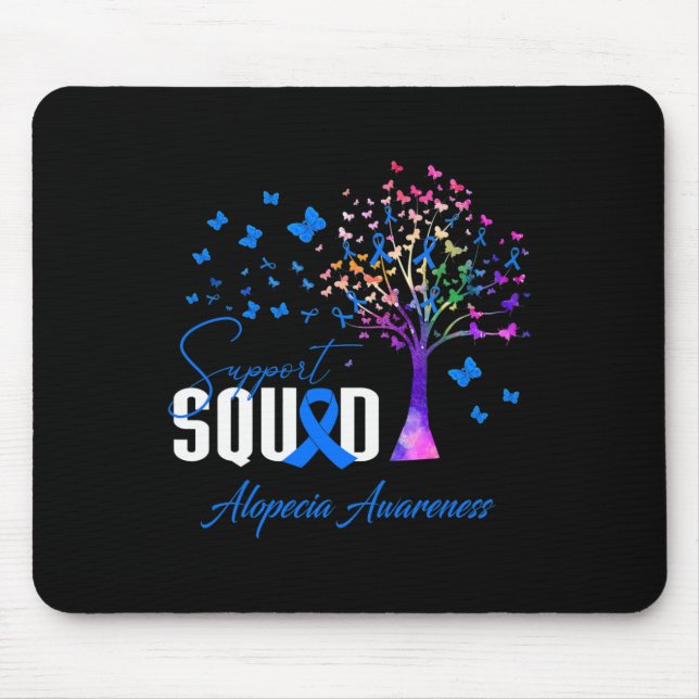 Unterstützung für Alopezie-Bewusstsein Mousepad (Vorne)