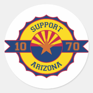 Unterstützung für Arizona Runder Aufkleber