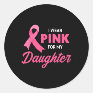 Unterstützung für Brustkrebs ich trage Rosa für me Runder Aufkleber