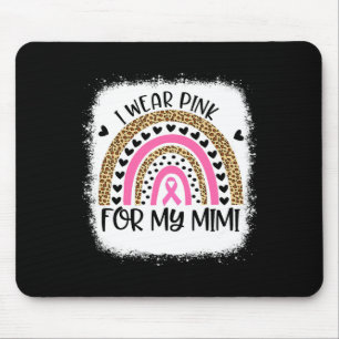 Unterstützung für Brustkrebs ich trage Rosa wegen Mousepad