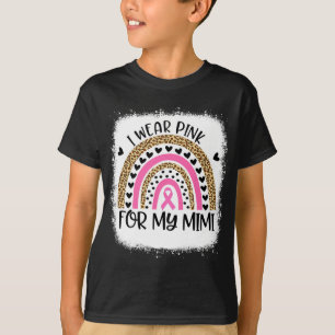 Unterstützung für Brustkrebs ich trage Rosa wegen T-Shirt