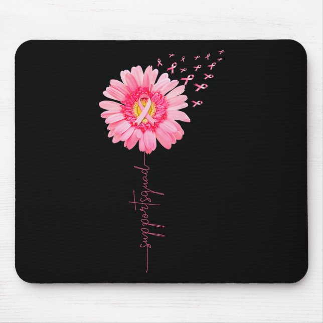 Unterstützung für Brustkrebs-Kämpfer Squad Sonnenb Mousepad (Vorne)