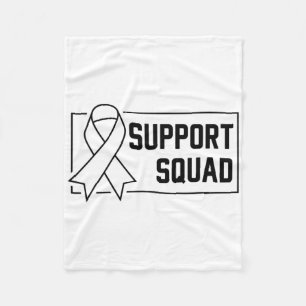 Unterstützung für das Bewusstsein von Squad Orange Fleecedecke