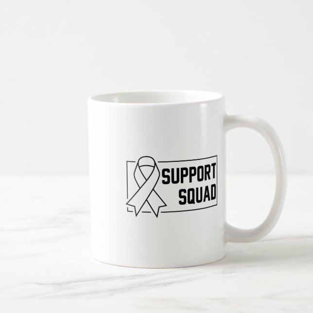Unterstützung für das Bewusstsein von Squad Orange Kaffeetasse (Rechts)