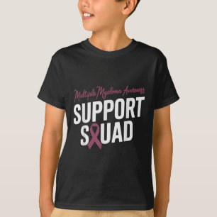 Unterstützung für das Burgundy-Multiples Myelom T-Shirt
