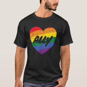 Unterstützung für das LGBTQ-Flag "Alherz Gay Rainb T-Shirt