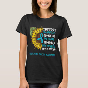 Unterstützung für das peritoneale Krebsbewusstsein T-Shirt