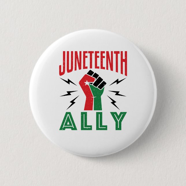 Unterstützung für den 19. Juni Button (Vorderseite)